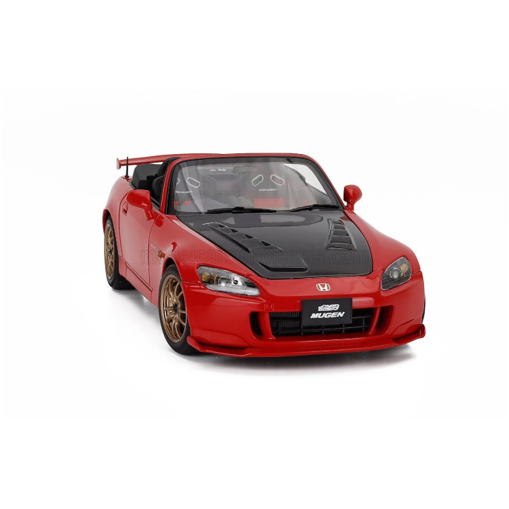 MOTORHELIX HONDA S2000 SPIDER HARD-TOP MUGEN 2001 - RED CARBON 1/18