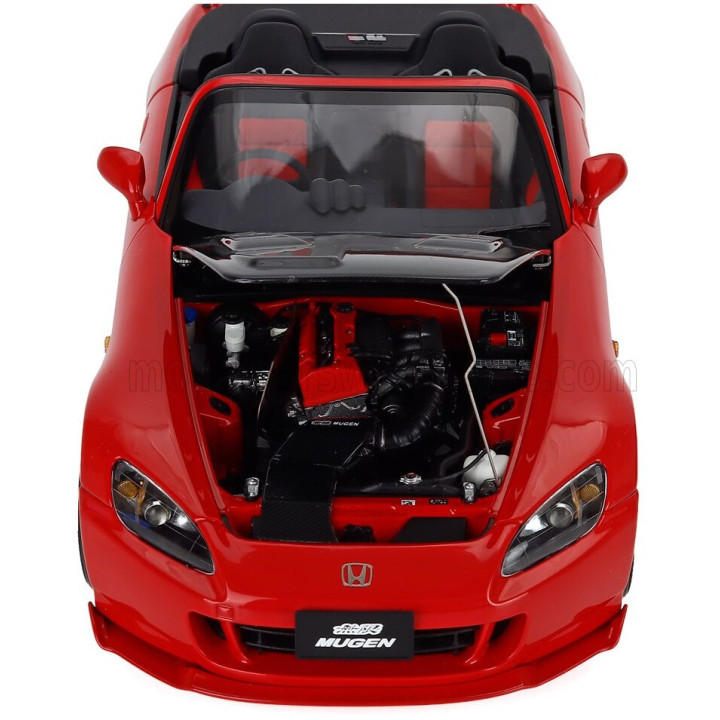 MOTORHELIX HONDA S2000 SPIDER HARD-TOP MUGEN 2001 - RED CARBON 1/18