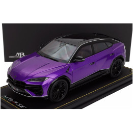 MR MODELS LAMBORGHINI URUS SE TETTONERO CAPSULE 2026 - CON VETRINA - WITH SHOWCASE - VIOLA PASIFAE - VIOLET 1/18