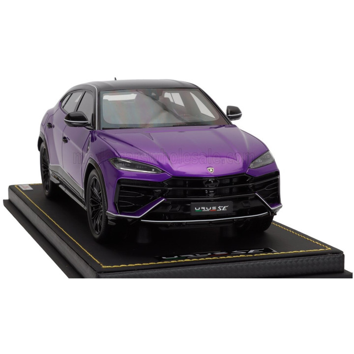 MR MODELS LAMBORGHINI URUS SE TETTONERO CAPSULE 2026 - CON VETRINA - WITH SHOWCASE - VIOLA PASIFAE - VIOLET 1/18