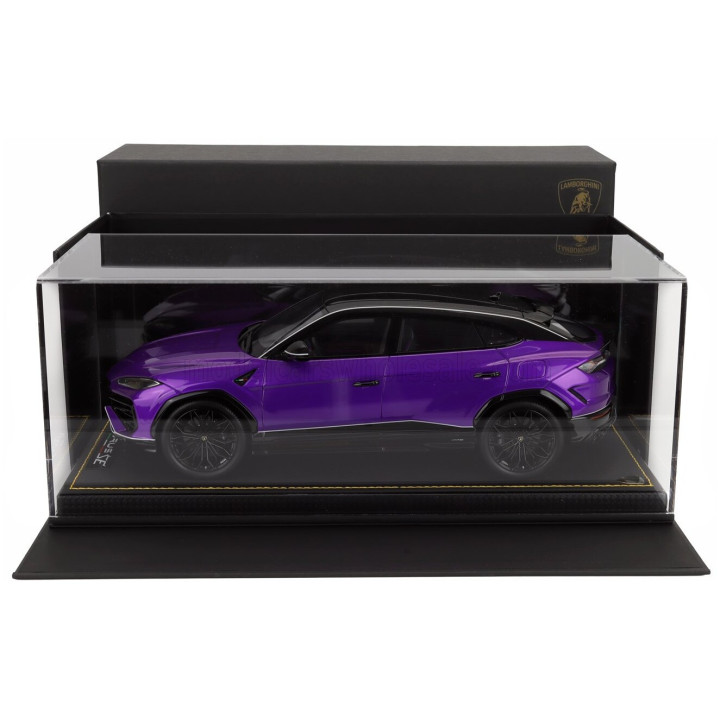 MR MODELS LAMBORGHINI URUS SE TETTONERO CAPSULE 2026 - CON VETRINA - WITH SHOWCASE - VIOLA PASIFAE - VIOLET 1/18