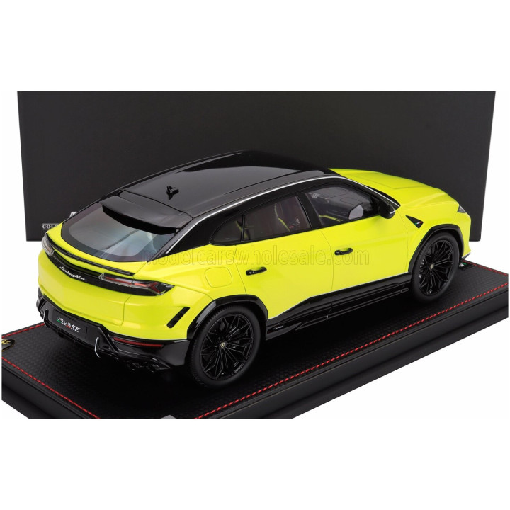 MR MODELS LAMBORGHINI URUS SE TETTONERO CAPSULE 2026 - CON VETRINA - WITH SHOWCASE - GIALLO TENERIFE - YELLOW 1/18