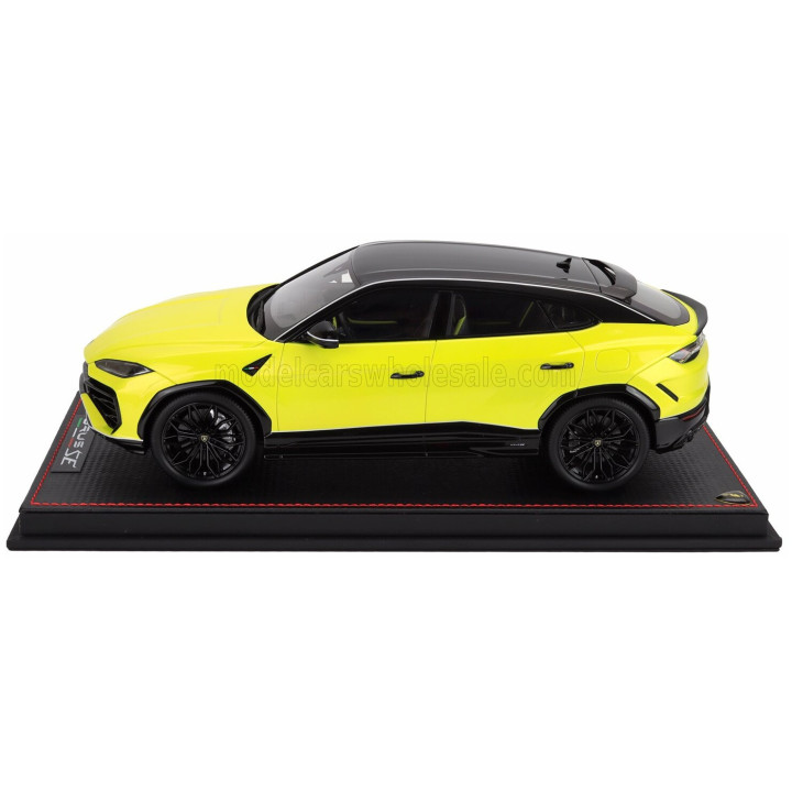 MR MODELS LAMBORGHINI URUS SE TETTONERO CAPSULE 2026 - CON VETRINA - WITH SHOWCASE - GIALLO TENERIFE - YELLOW 1/18