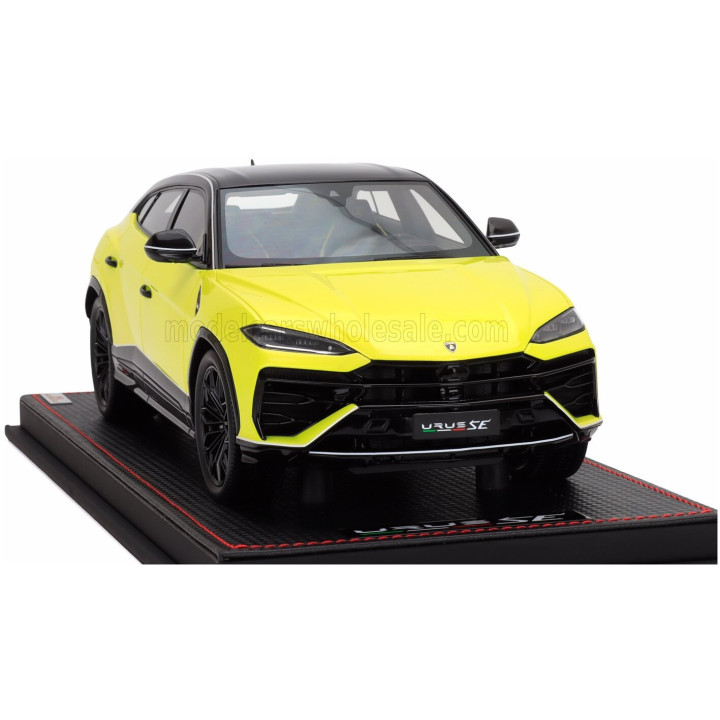 MR MODELS LAMBORGHINI URUS SE TETTONERO CAPSULE 2026 - CON VETRINA - WITH SHOWCASE - GIALLO TENERIFE - YELLOW 1/18