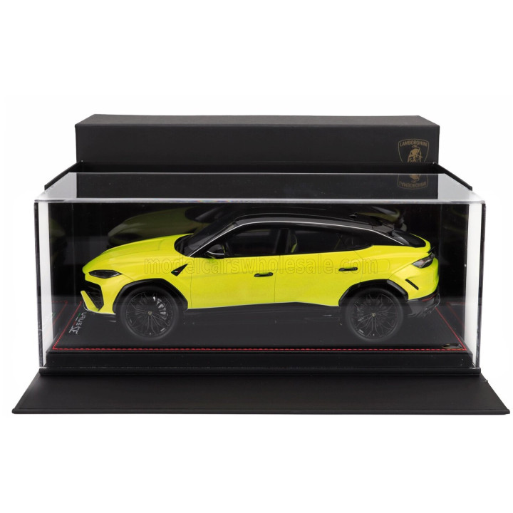 MR MODELS LAMBORGHINI URUS SE TETTONERO CAPSULE 2026 - CON VETRINA - WITH SHOWCASE - GIALLO TENERIFE - YELLOW 1/18