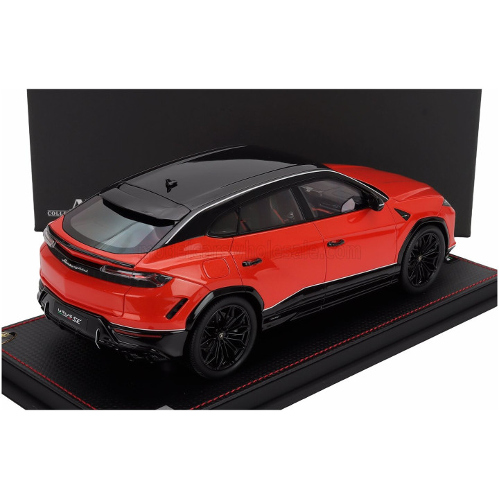 MR MODELS LAMBORGHINI URUS SE TETTONERO CAPSULE 2026 - CON VETRINA - WITH SHOWCASE - ARANCIO XANTO - ORANGE 1/18