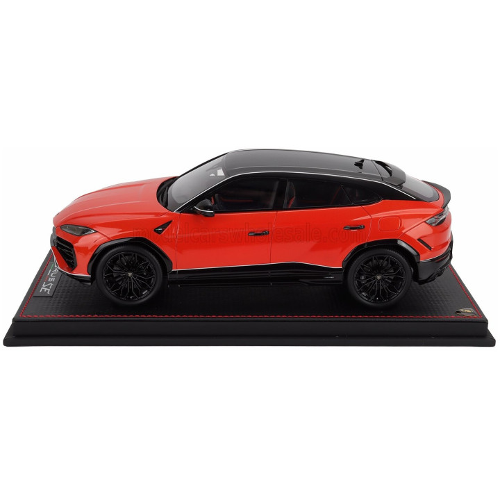 MR MODELS LAMBORGHINI URUS SE TETTONERO CAPSULE 2026 - CON VETRINA - WITH SHOWCASE - ARANCIO XANTO - ORANGE 1/18