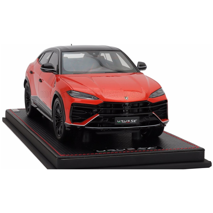 MR MODELS LAMBORGHINI URUS SE TETTONERO CAPSULE 2026 - CON VETRINA - WITH SHOWCASE - ARANCIO XANTO - ORANGE 1/18