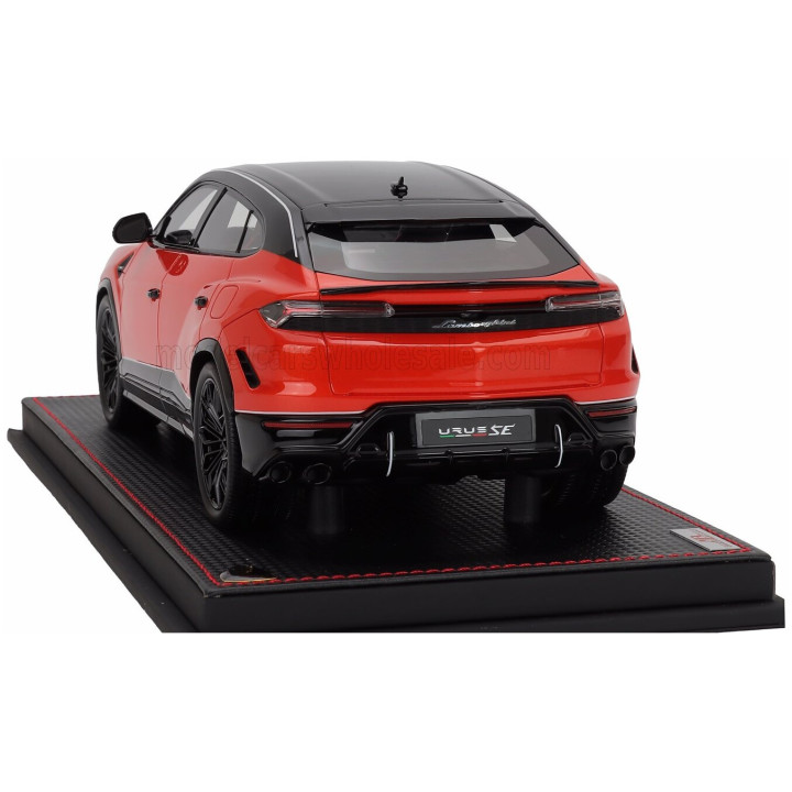 MR MODELS LAMBORGHINI URUS SE TETTONERO CAPSULE 2026 - CON VETRINA - WITH SHOWCASE - ARANCIO XANTO - ORANGE 1/18