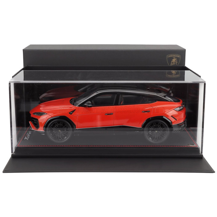 MR MODELS LAMBORGHINI URUS SE TETTONERO CAPSULE 2026 - CON VETRINA - WITH SHOWCASE - ARANCIO XANTO - ORANGE 1/18
