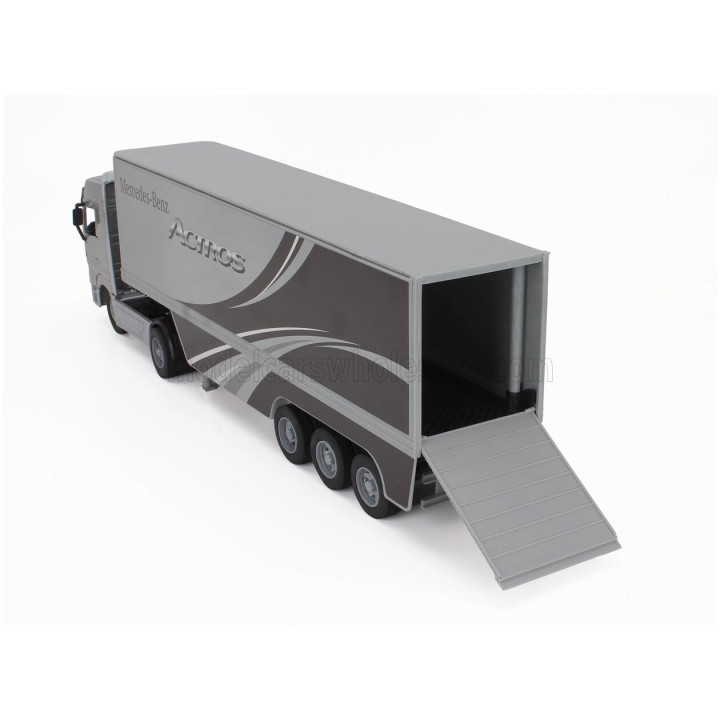 NEWRAY MERCEDES BENZ ACTROS 1857 TRUCK CASSONATO 1998 - SILVER BLACK 1/32