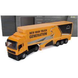 NEWRAY MAN TGX 18.410 TRUCK CASSONATO 2019 - YELLOW BLACK 1/32