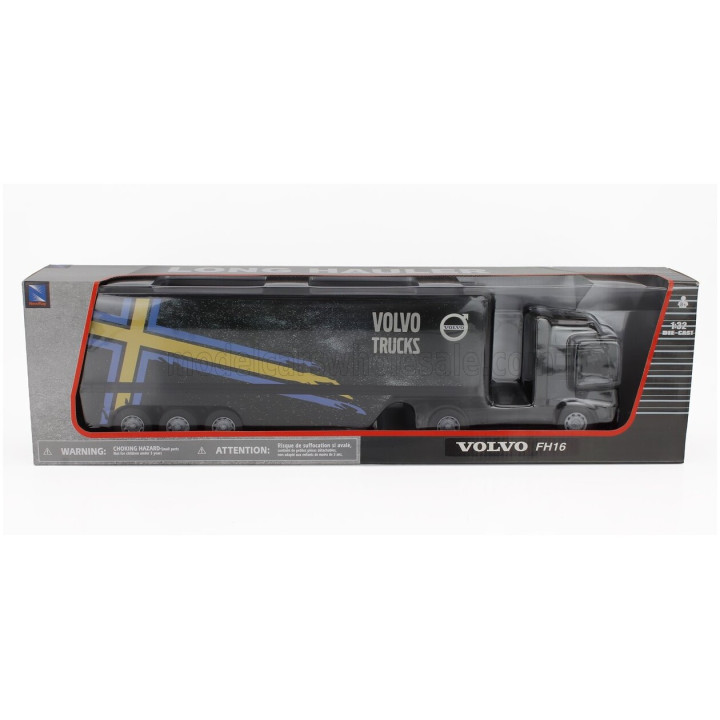 NEWRAY VOLVO FH16 TRUCK CASSONATO 2018 - BLACK 1/32