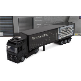 NEWRAY MERCEDES BENZ ACTROS 1857 TRUCK CASSONATO 1998 - BLACK 1/43