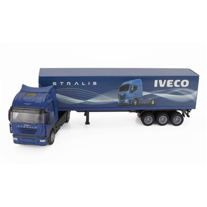 NEWRAY IVECO FIAT STRALIS 540 TRUCK CASSONATO 2009 - BLUE MET 1/43