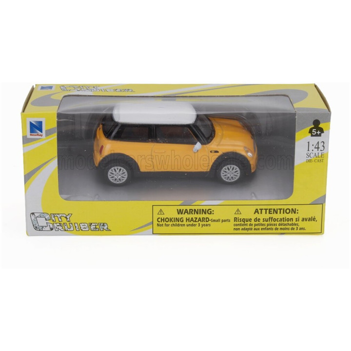 NEWRAY MINI COOPER 2000 - YELLOW 1/43