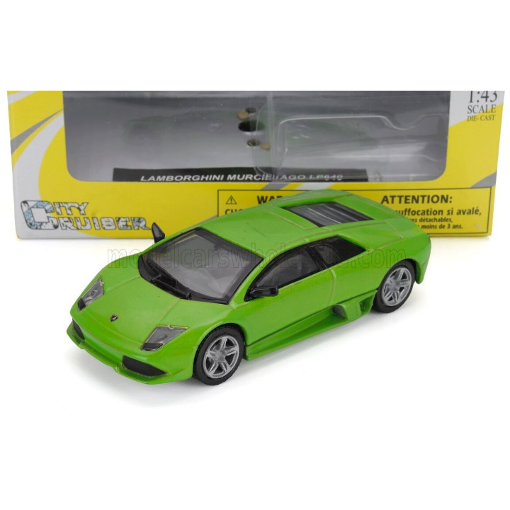 NEWRAY LAMBORGHINI MURCIELAGO 2001 - GREEN MET 1/43