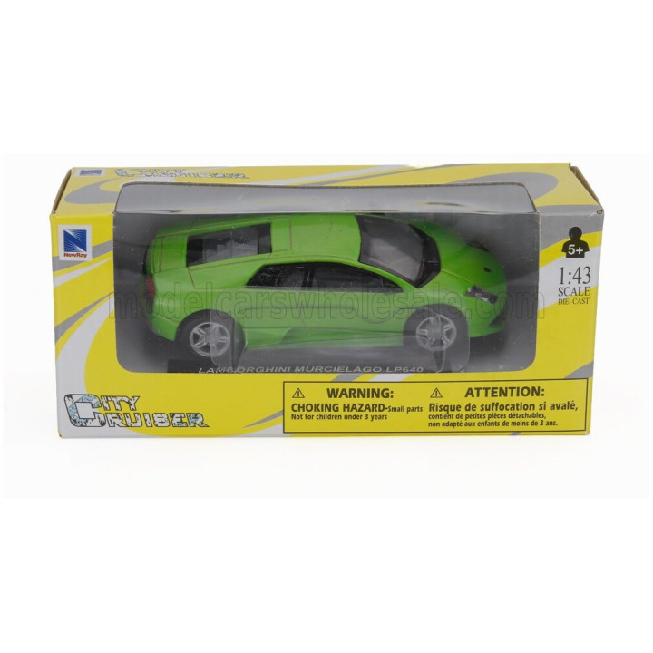 NEWRAY LAMBORGHINI MURCIELAGO 2001 - GREEN MET 1/43