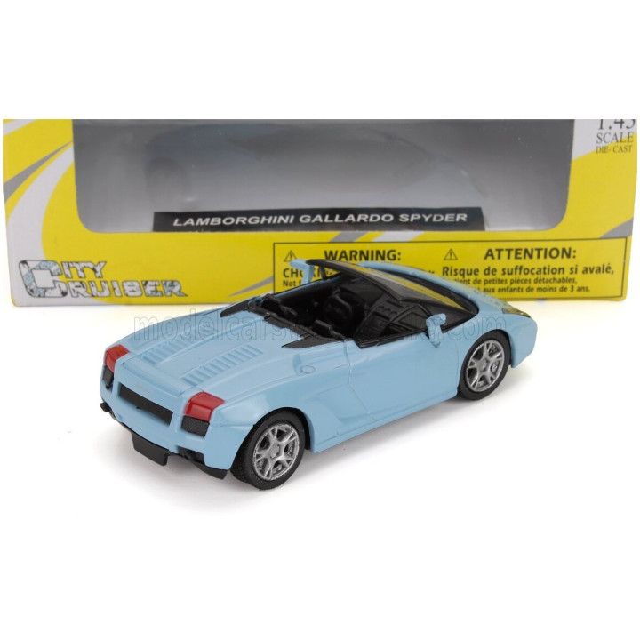 NEWRAY LAMBORGHINI GALLARDO SPIDER 2004 - LIGHT BLUE 1/43