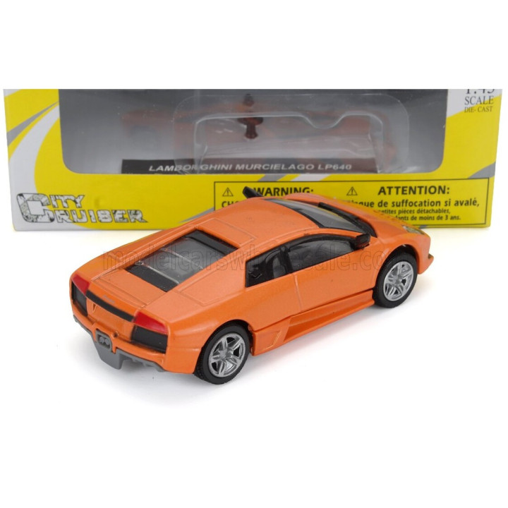 NEWRAY LAMBORGHINI MURCIELAGO 2001 - ORANGE MET 1/43