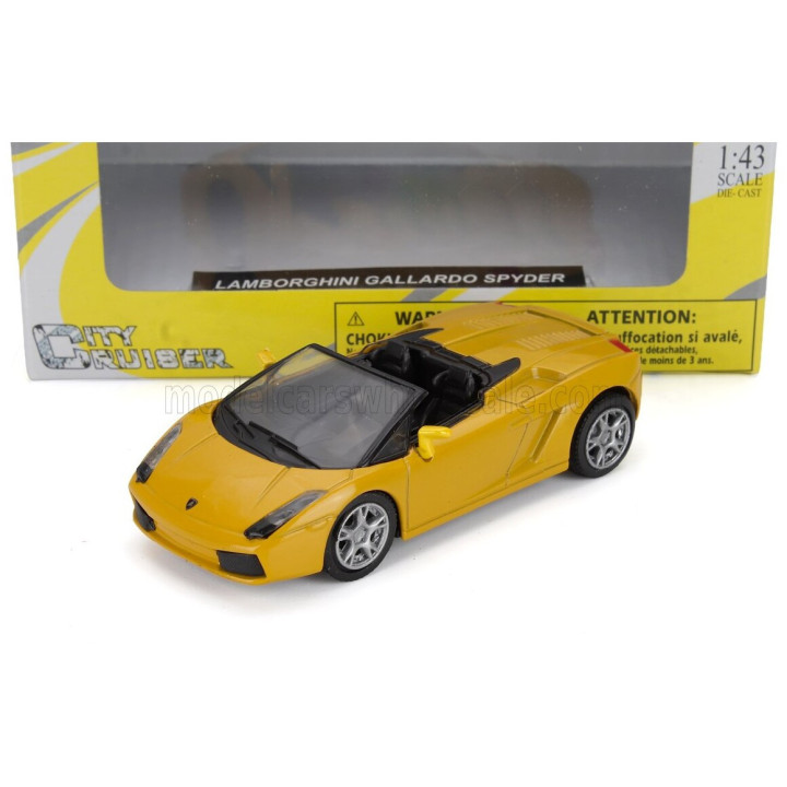 NEWRAY LAMBORGHINI GALLARDO SPIDER 2004 - YELLOW 1/43