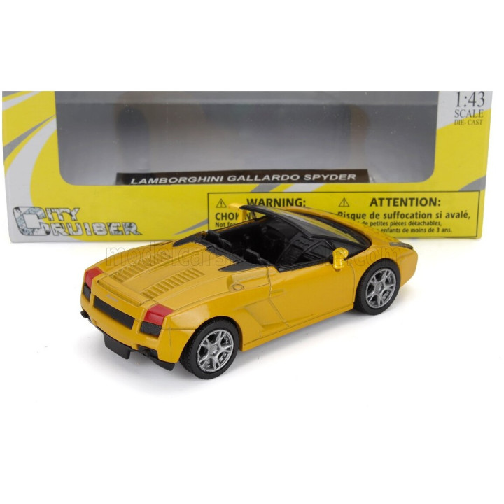 NEWRAY LAMBORGHINI GALLARDO SPIDER 2004 - YELLOW 1/43