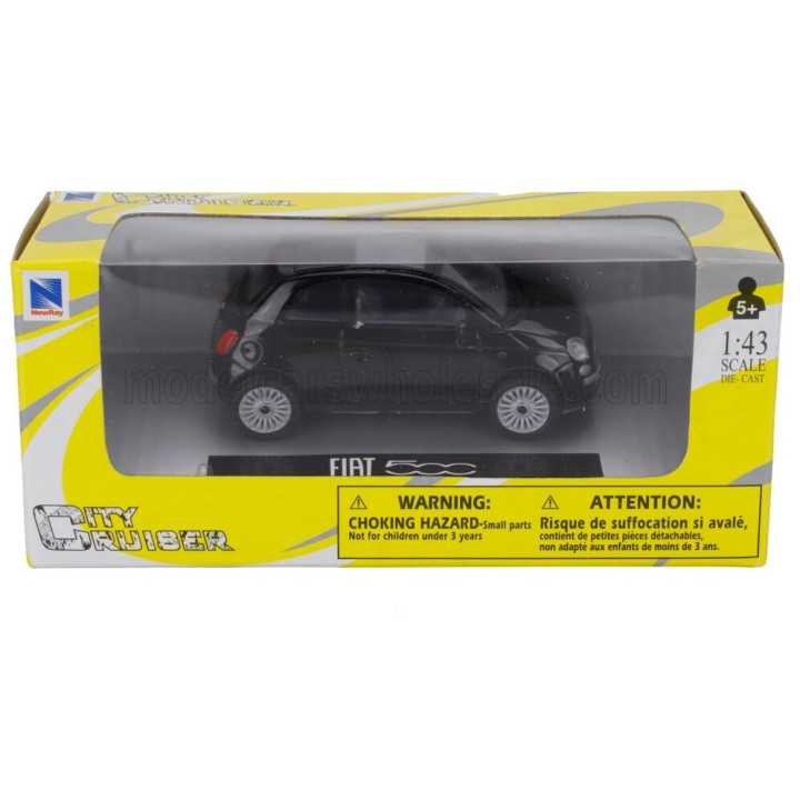 NEWRAY FIAT NUOVA 500 2007 - BLACK 1/43