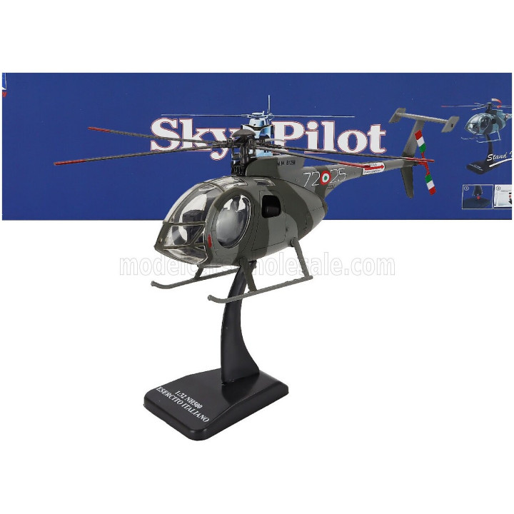 NEWRAY HUGHES NH500 BREDA NARDI HELICOPTER MILITARY - ESERCITO ITALIANO - MILITARY CAMOUFLAGE 1/32