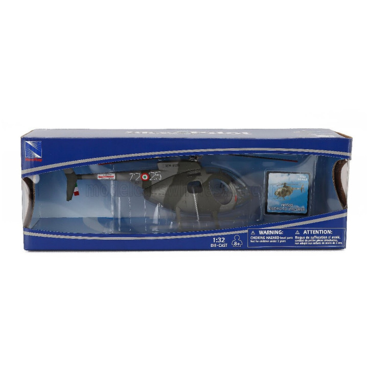 NEWRAY HUGHES NH500 BREDA NARDI HELICOPTER MILITARY - ESERCITO ITALIANO - MILITARY CAMOUFLAGE 1/32