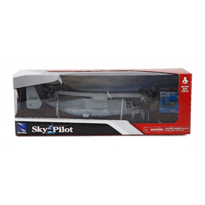 NEWRAY BOEING BELL V-22 OSPREY CONVERTIPLANO - HELICOPTER MILITARY - MILITARY GREY 1/72