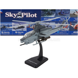 NEWRAY BELL AH-1Z COBRA VIPER HELICOPTER MILITARY - MILITARY GREY 1/55