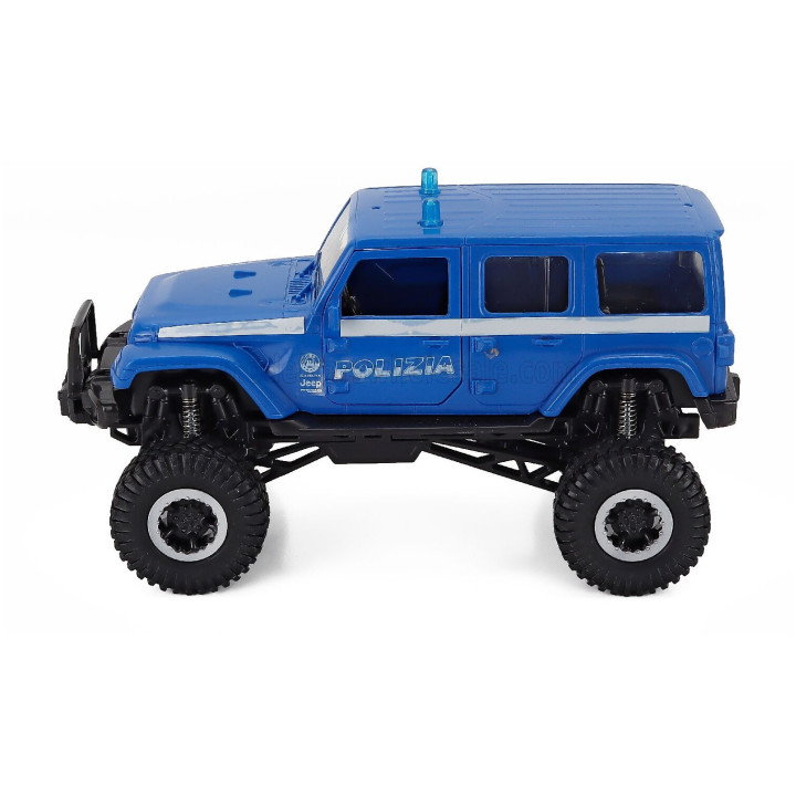 NEWRAY JEEP SAHARA OFF-ROAD POLIZIA - POLICE 2019 - LIGHT BLUE 1/18