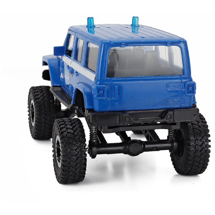 NEWRAY JEEP SAHARA OFF-ROAD POLIZIA - POLICE 2019 - LIGHT BLUE 1/18