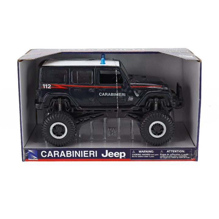 NEWRAY JEEP SAHARA OFF-ROAD CARABINIERI - POLICE 2019 - BLUE 1/18