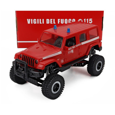 NEWRAY JEEP SAHARA OFF-ROAD VIGILI DEL FUOCO 2019 - RED WHITE 1/18