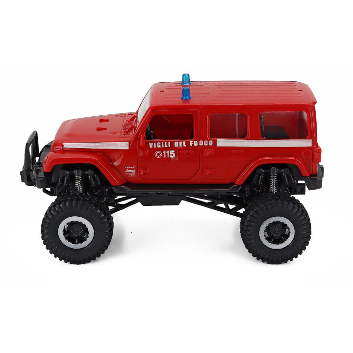 NEWRAY JEEP SAHARA OFF-ROAD VIGILI DEL FUOCO 2019 - RED WHITE 1/18