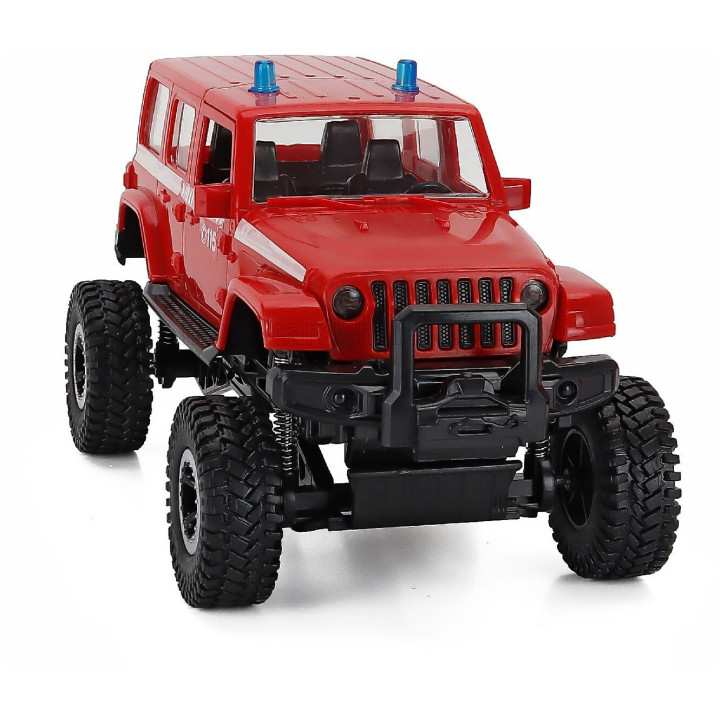NEWRAY JEEP SAHARA OFF-ROAD VIGILI DEL FUOCO 2019 - RED WHITE 1/18