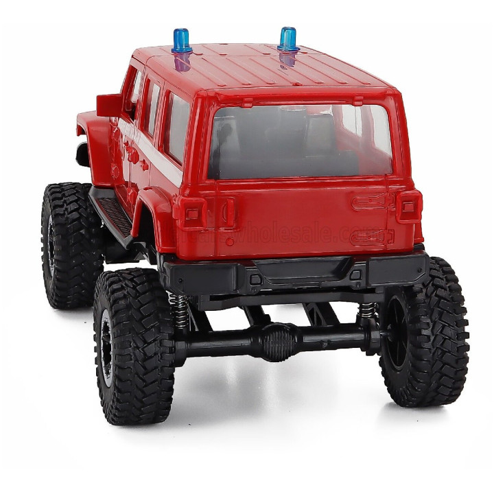 NEWRAY JEEP SAHARA OFF-ROAD VIGILI DEL FUOCO 2019 - RED WHITE 1/18