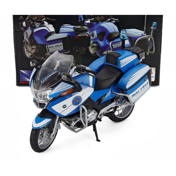 NEWRAY BMW R1200RT POLIZIA - POLICE 2005 - LIGHT BLUE WHITE 1/12