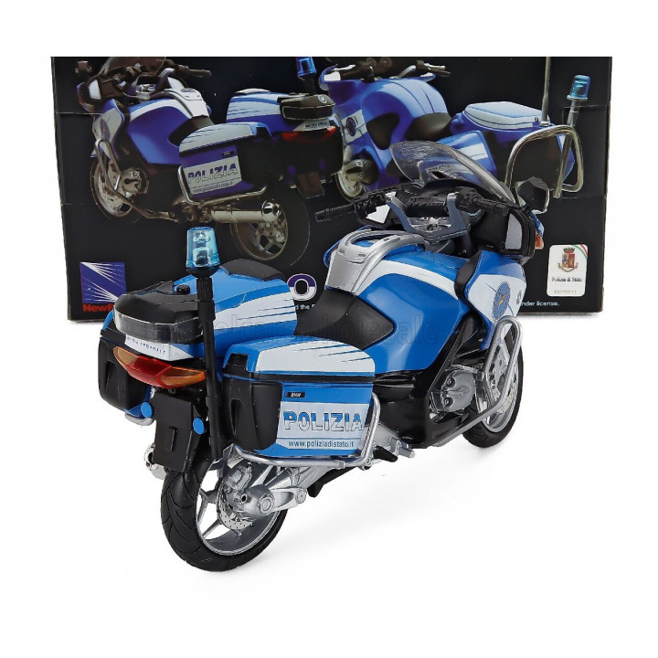 NEWRAY BMW R1200RT POLIZIA - POLICE 2005 - LIGHT BLUE WHITE 1/12