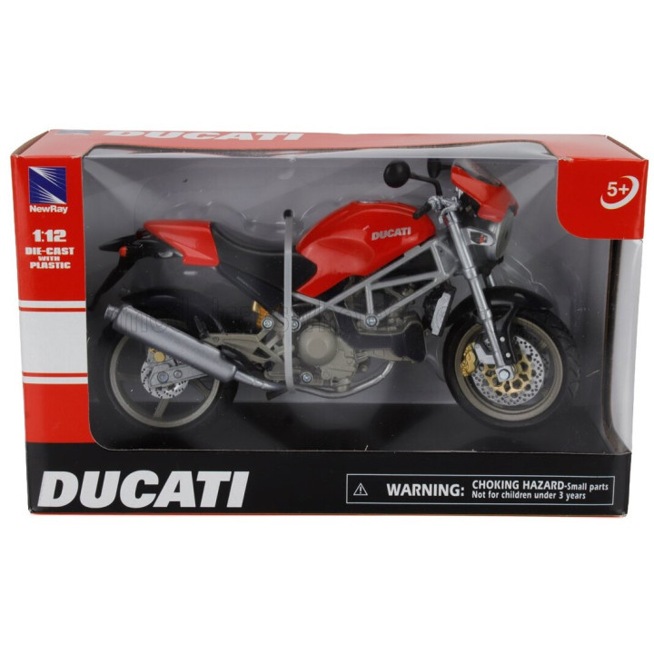 NEWRAY DUCATI MONSTER S4 1998 - RED 1/12