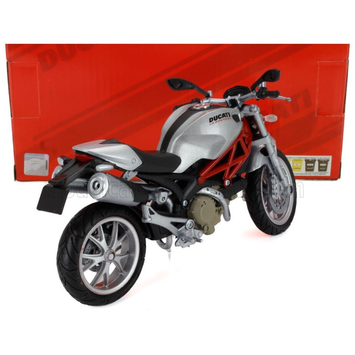 NEWRAY DUCATI MONSTER 1100 2010 - SILVER 1/12