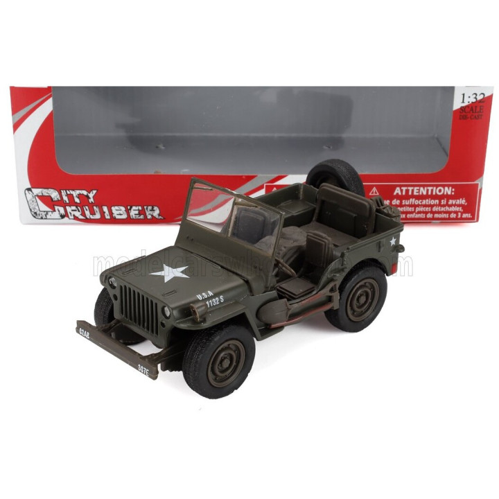 NEWRAY JEEP WILLYS 1949 - MILITARY GREEN 1/32