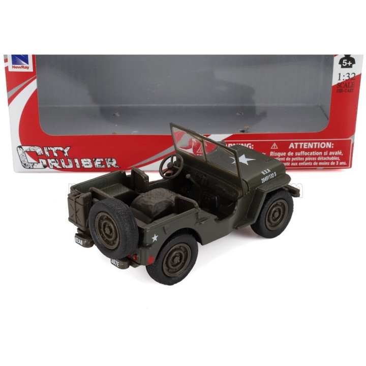 NEWRAY JEEP WILLYS 1949 - MILITARY GREEN 1/32