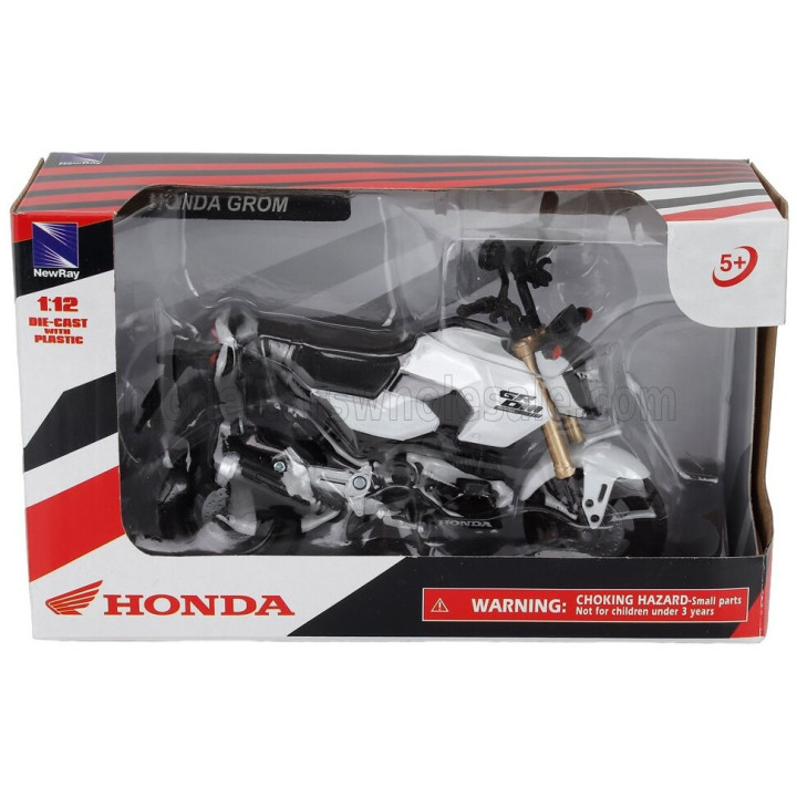 NEWRAY HONDA GROM 2013 - WHITE BLACK 1/12
