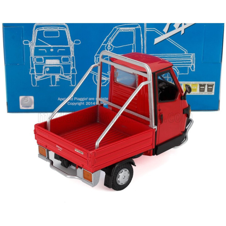 NEWRAY PIAGGIO APE 50 CROSS COUNTRY 1994 - RED BLACK 1/18
