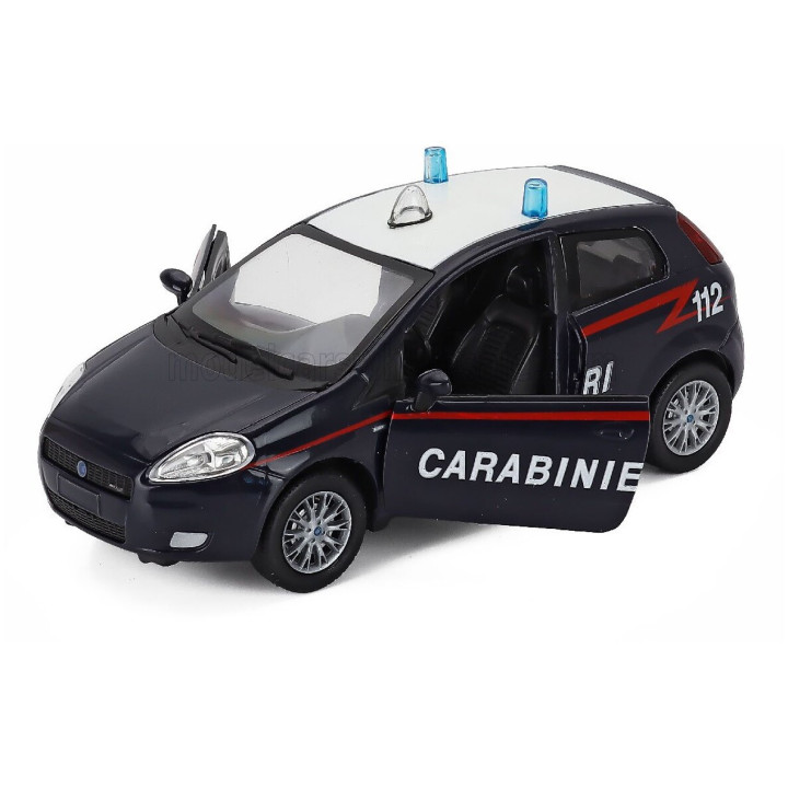 NEWRAY FIAT GRANDE PUNTO CARABINIERI - POLICE 2006 - BLUE 1/24