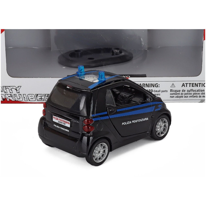NEWRAY SMART II FORTWO POLIZIA PENITENZIARIA - POLICE 2007 - BLUE 1/24