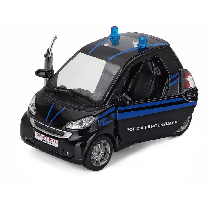 NEWRAY SMART II FORTWO POLIZIA PENITENZIARIA - POLICE 2007 - BLUE 1/24