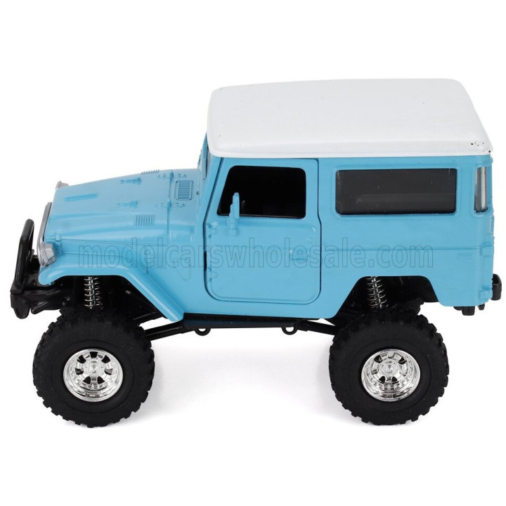 NEWRAY TOYOTA LAND CRUISER FJ40 1977 - LIGHT BLUE WHITE 1/24